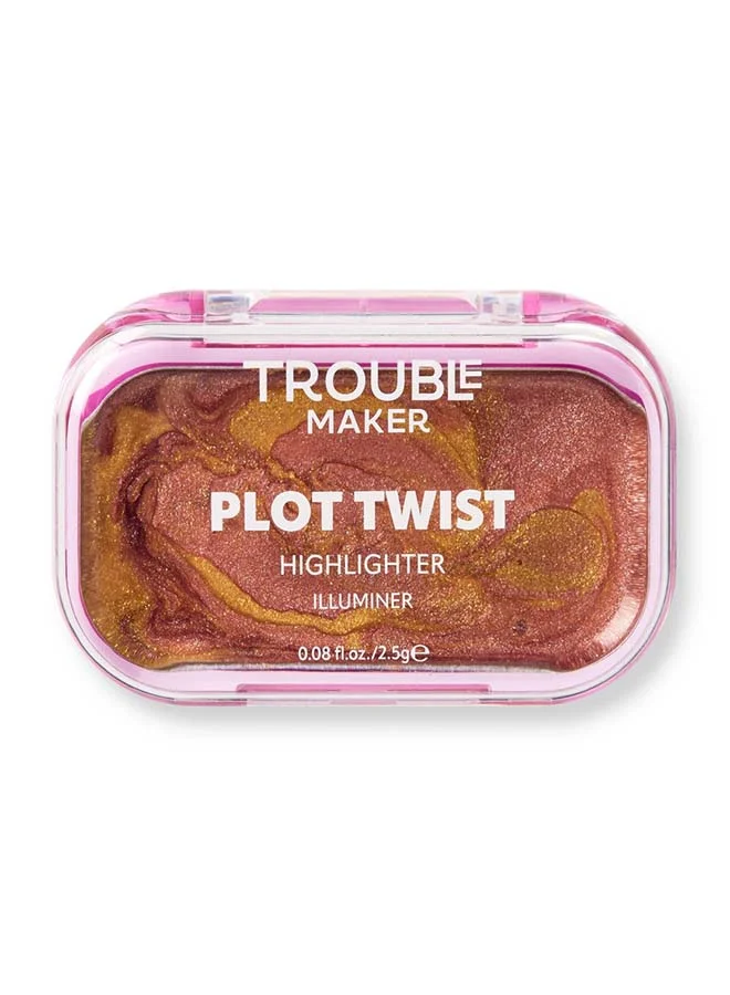 صانع المتاعب Plot Twist Cream Highlight In Motion Gold